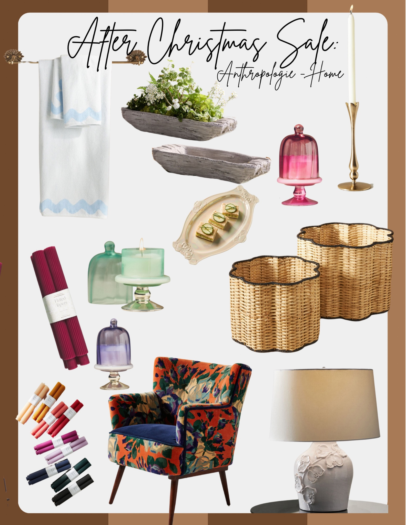 After Christmas sales are the BEST time to buy that certain thing on your list that Santa might not have brought you! Anthropologie has some of the greatest deals right now - especially their home collection! I’ve linked a few of the products I’m purchasing for super marked down prices! The towels are not currently on sale; however, I do currently have and use them in the TAUPE color. They are one of my favorite Anthropologie purchases yet! 

#LTKSaleAlert #LTKHome #LTKWatchNow