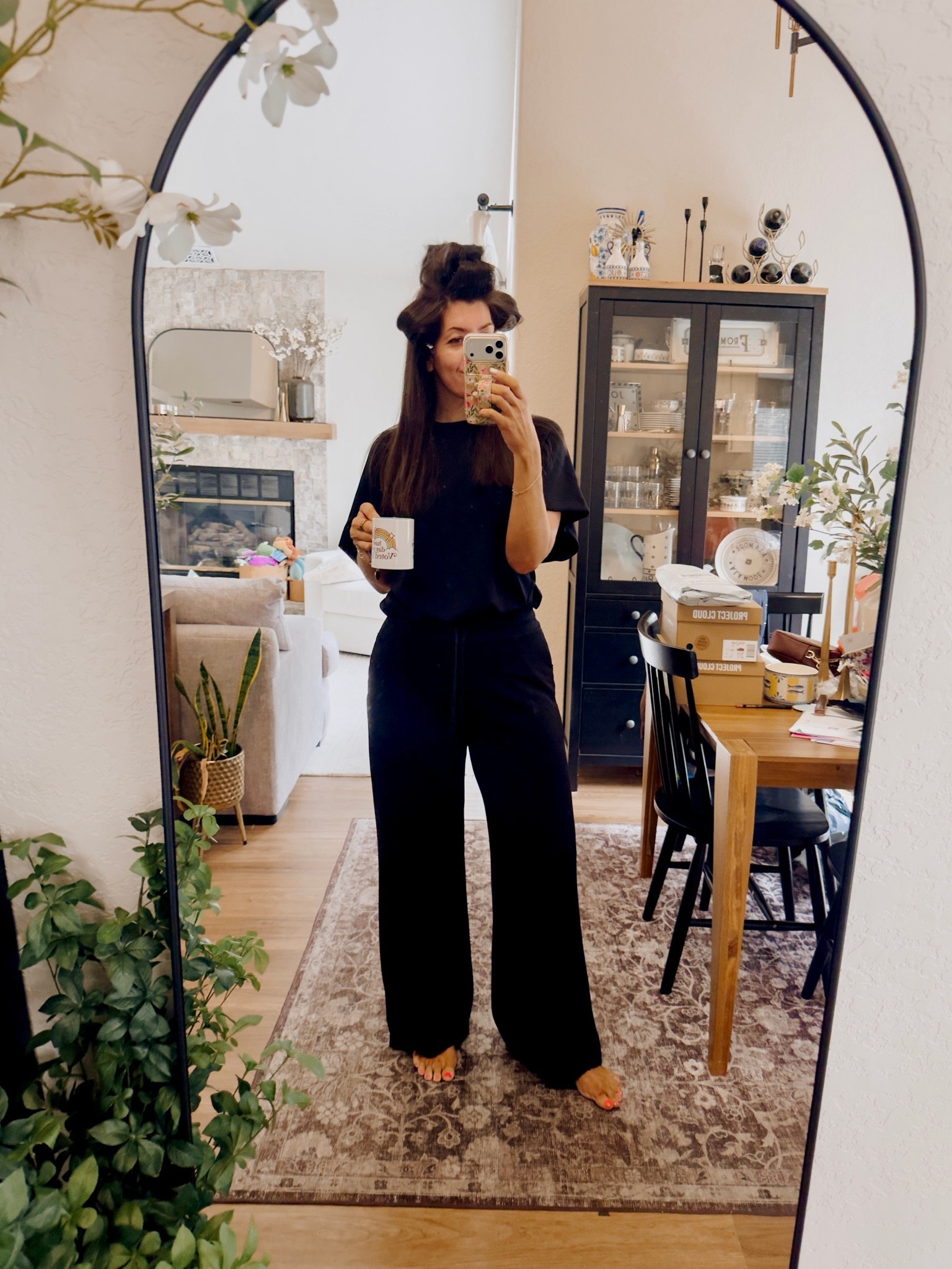 In a medium pajama set

#LTKMidsize #LTKSaleAlert #LTKTall