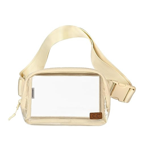 Belt Bag - Clear - Beige | Amazon (US)