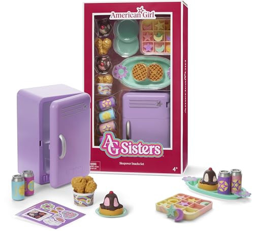 American Girl, AG Sisters Sleepover Snacks Set, Doll Playset, for 14.5-inch Dolls, 17 pcs, for Ages 4+ | Amazon (US)