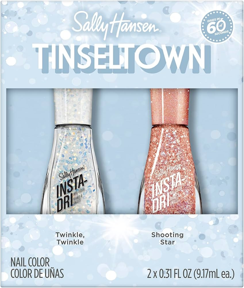 Sally Hansen Insta-Dri®, Twinkle, Twinkle and Shooting Star, Quick Dry, Long Lasting, Streak-Fre... | Amazon (US)