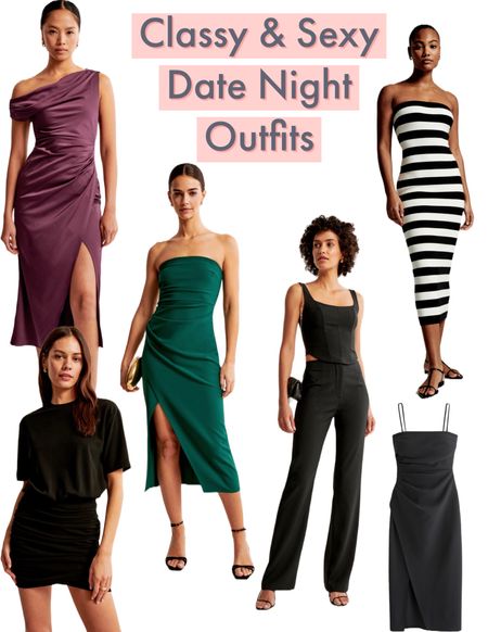 Sexy yet classy date night outfits and dresses. Little black dresses. Valentine’s Day date outfits.

#LTKparties #LTKfindsunder100