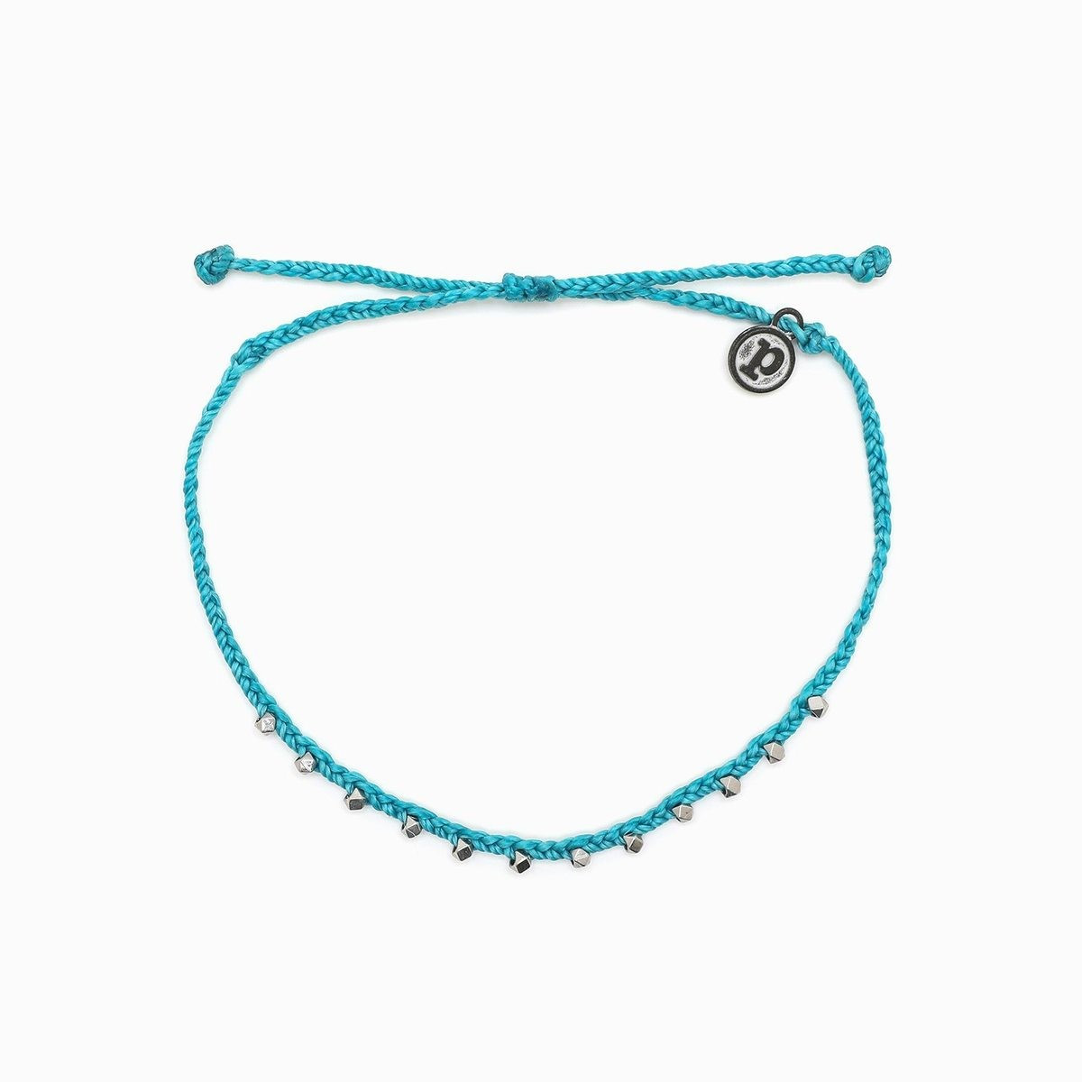 Silver Stitched Beaded Anklet | Pura Vida Bracelets