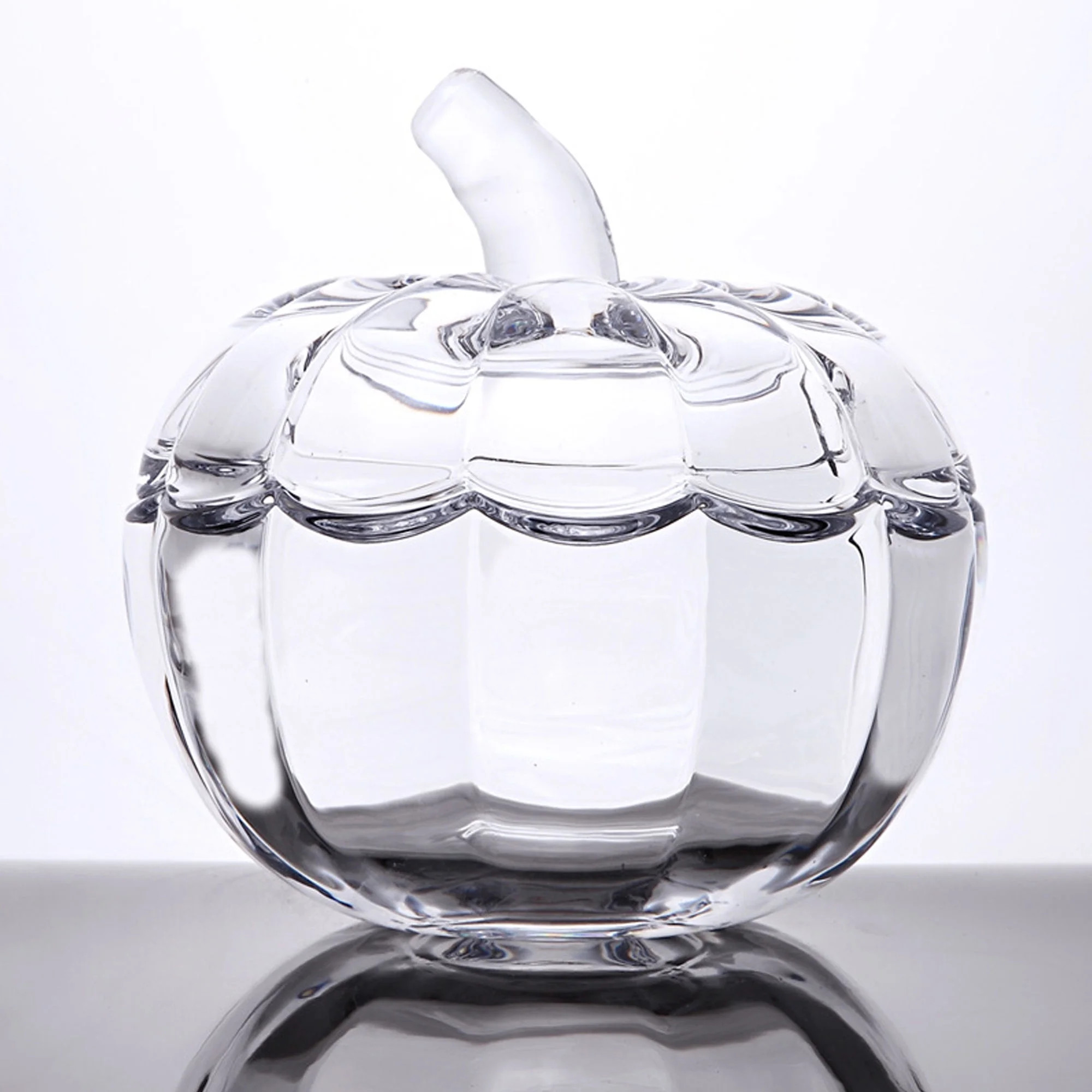 Transparent Pumpkin Candy Jar, Glass Storage Containers With Lid For Snack Cereal Fruit Items Coo... | Walmart (US)