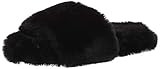 The Drop Women's Marina Faux Fur Cottage Slipper, Black, 6.5 | Amazon (US)