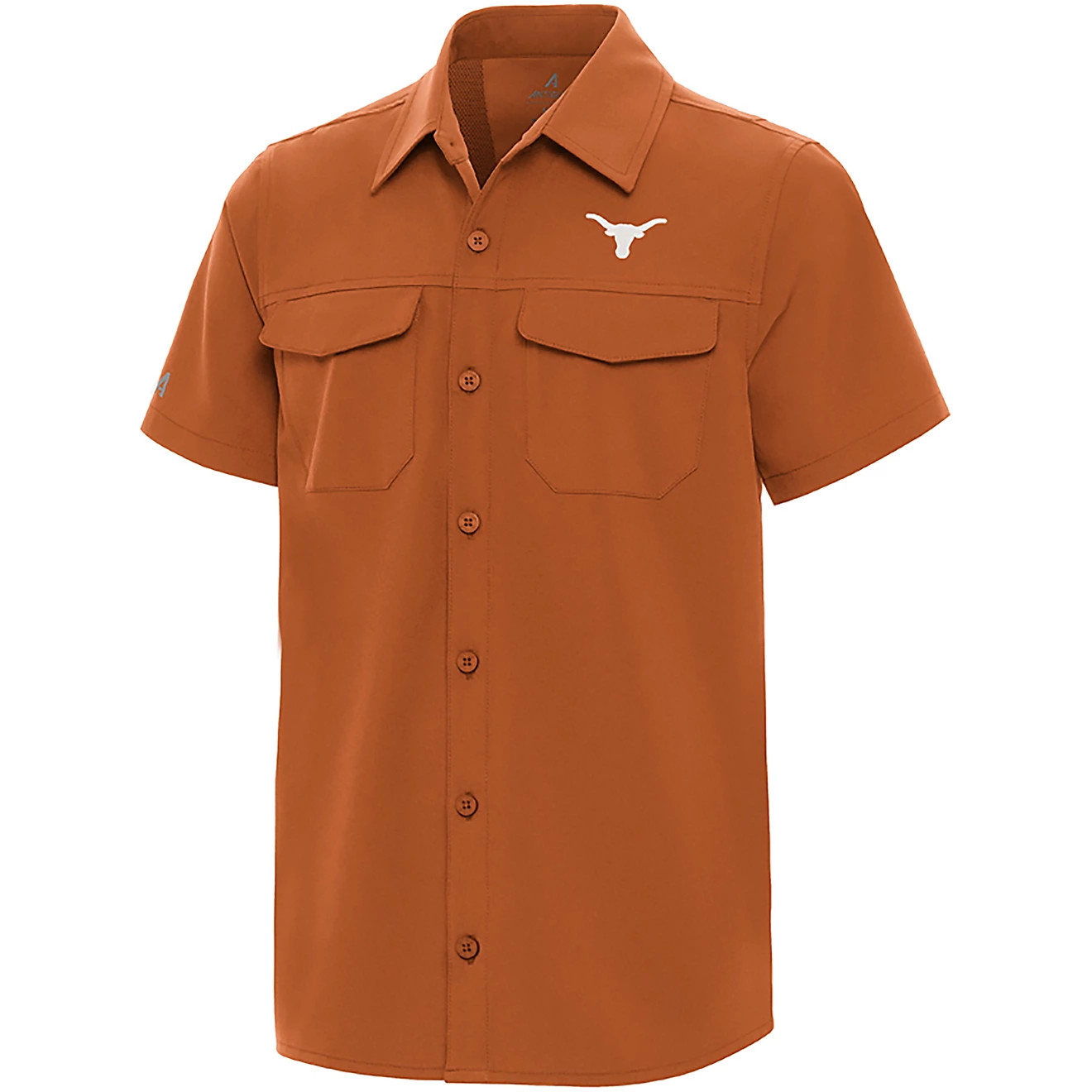 Antigua Boys' University of Texas Game Day Fishing Button Up Shirt | Academy Sports + Outdoors