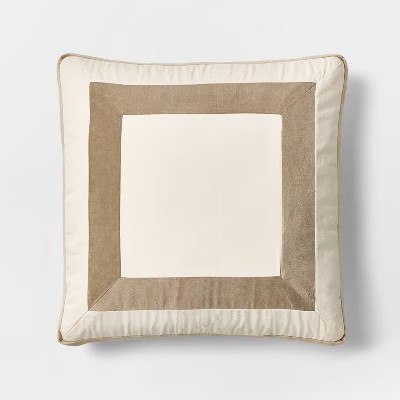 22" Velvet Border Pillow - Threshold™ designed with Studio McGee | Target