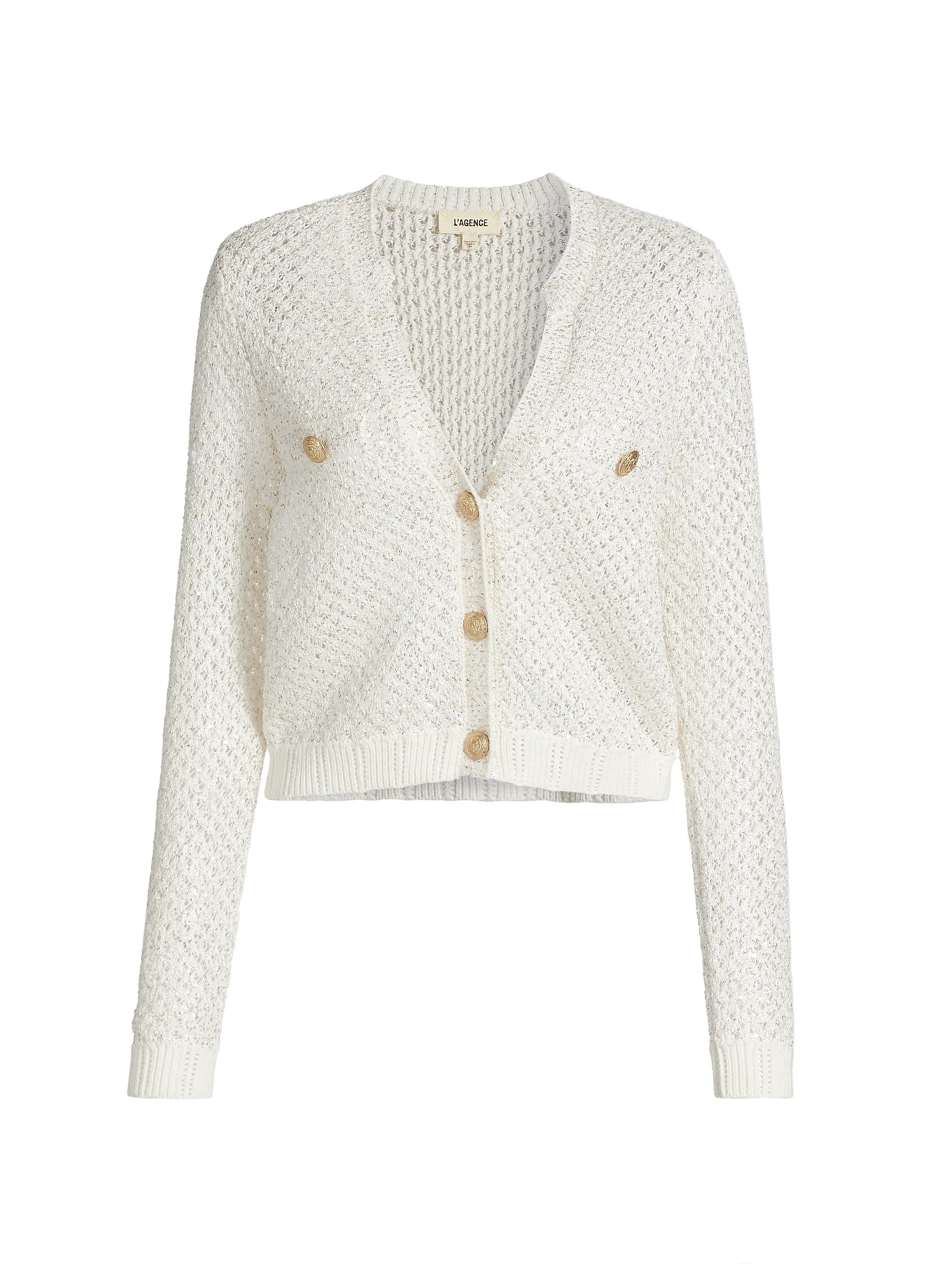 Blanca Sequin Crop Cardigan | Saks Fifth Avenue