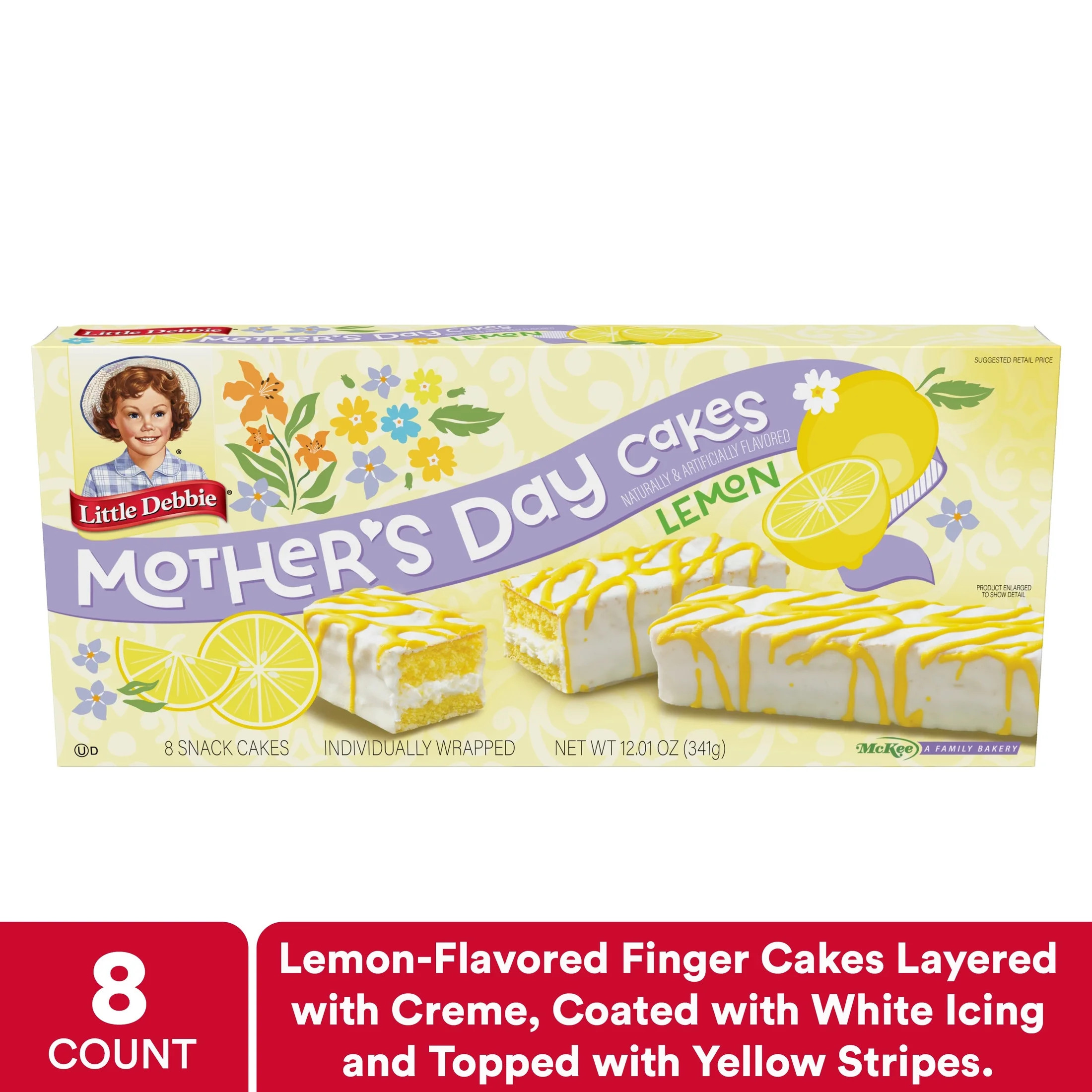Snack Cakes, Little Debbie Family Pack Mother's Day Cakes® (Lemon) - Walmart.com | Walmart (US)