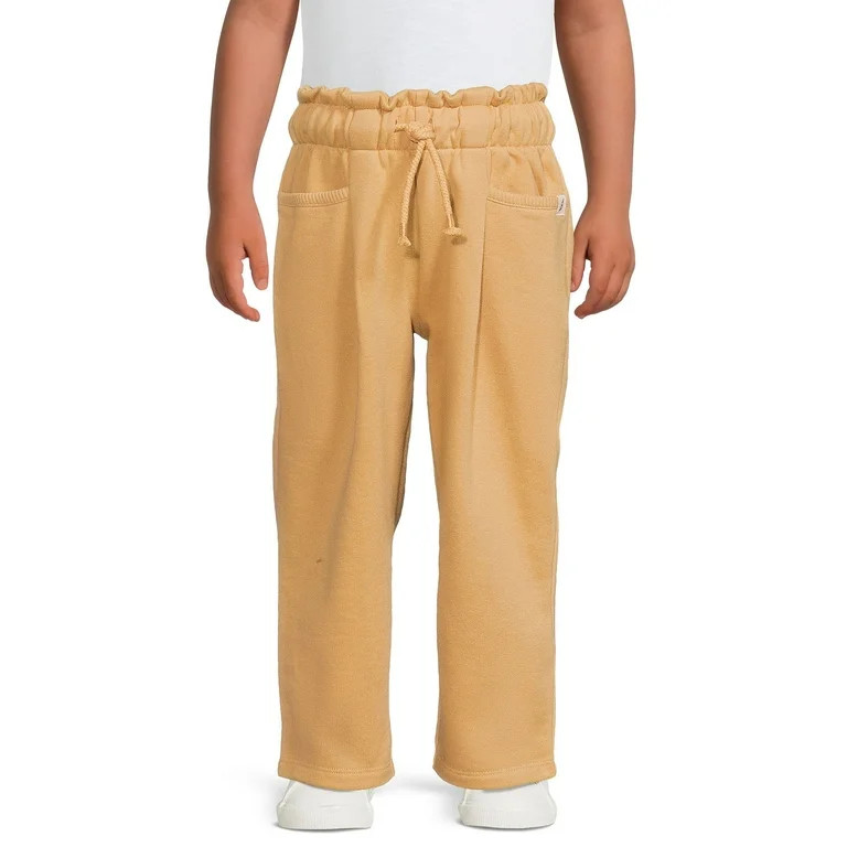 easy-peasy Toddler Girl French Terry Paperbag Pant, Sizes 12 Months-5T | Walmart (US)