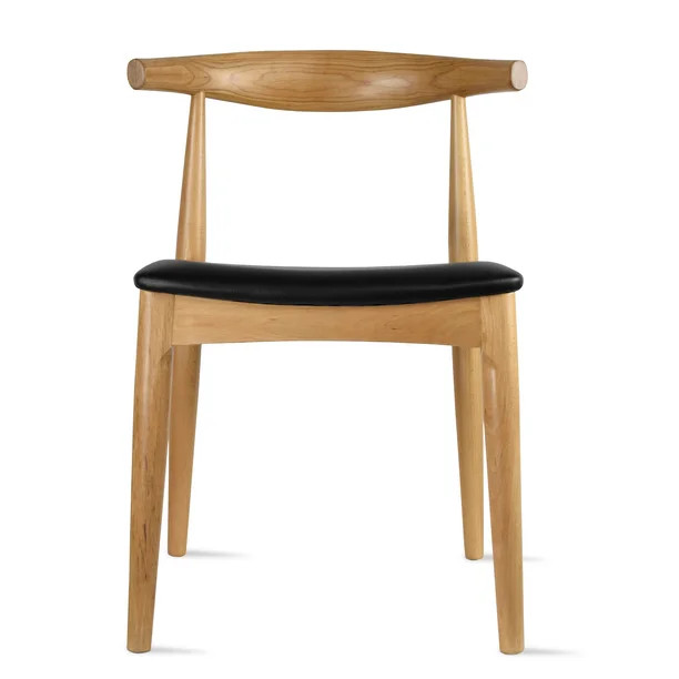 2xhome Natural Solid Real Wood PU Leather Cushion Seat Elbow Chair Dining Armless No Arm Side Cha... | Walmart (US)