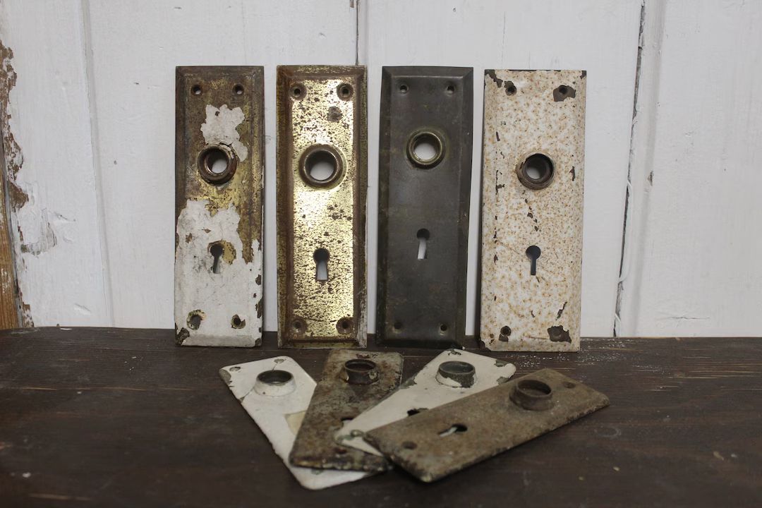 Antique Metal Door Plates Backplates - Etsy | Etsy (US)