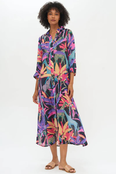 Shirt Dress Midi-Kruger Black | Oliphant Design