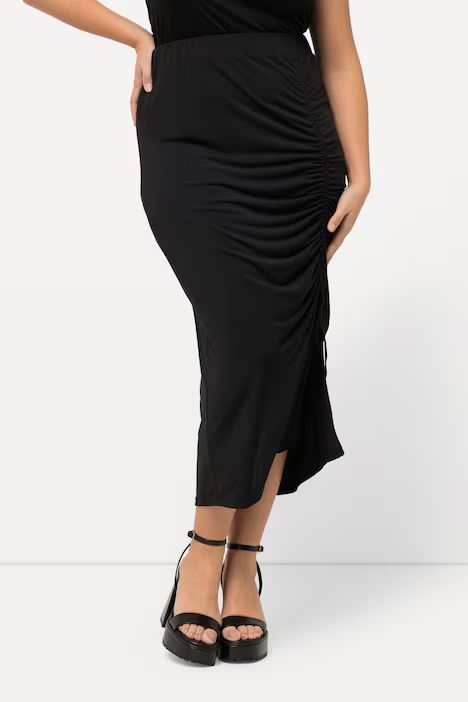 Gathered Ruched Front Skirt | Ulla Popken - US & CA