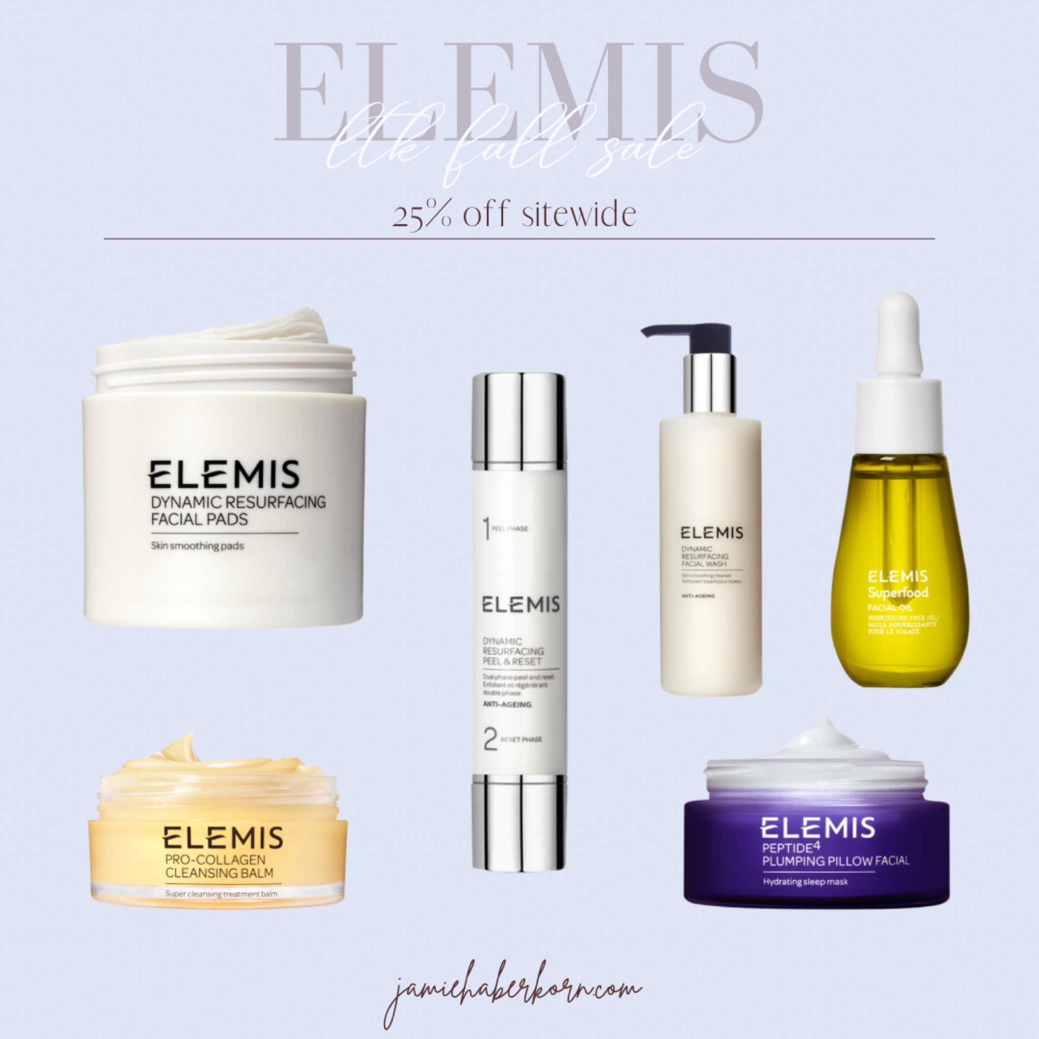 Elemis - 25% off sitewide - LTK fall sale
September 18-20

You can ‘like’ some of your favorite products to go back & shop when the sale is live -


#elemissale #ltkfallsale #saleitems #beautysale #skincaresale #skincare 

#LTKSale #LTKsalealert #LTKbeauty