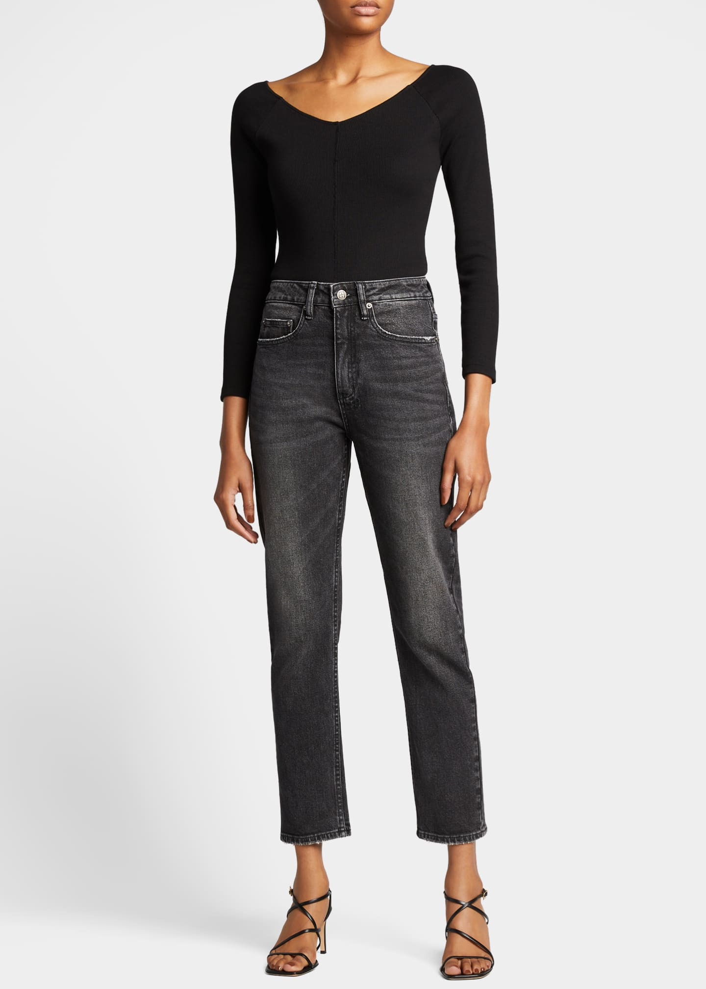 Ksubi Nine O High-Rise Cropped Jeans | Bergdorf Goodman