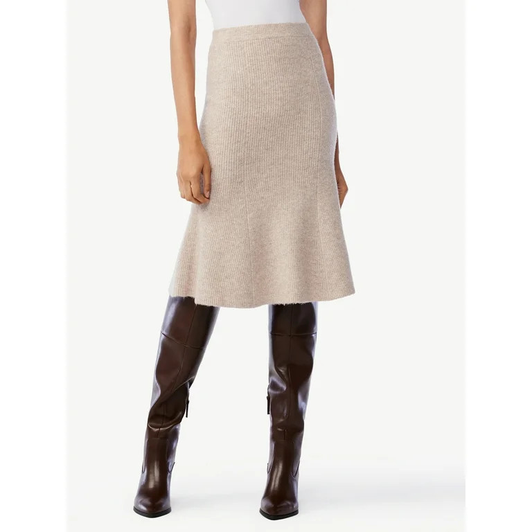 Scoop Women's Knit Midi Skirt | Walmart (US)