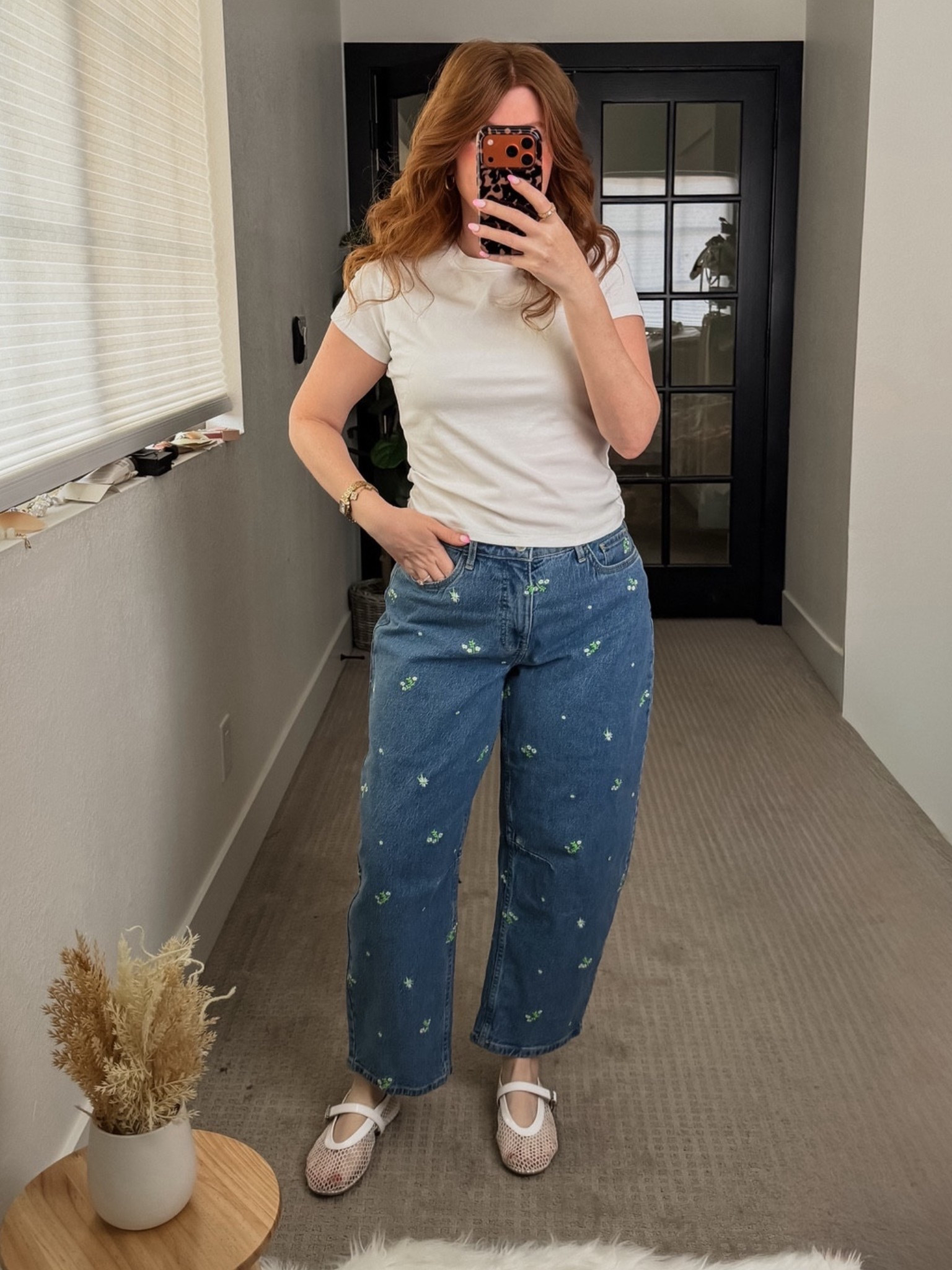 Love these floral jeans! Fit true to size. 

#LTKPetite #LTKmomlife #LTKootd