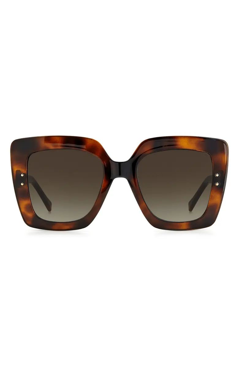 Jimmy Choo Aurigs 53mm Gradient Square Sunglasses | Nordstrom | Nordstrom