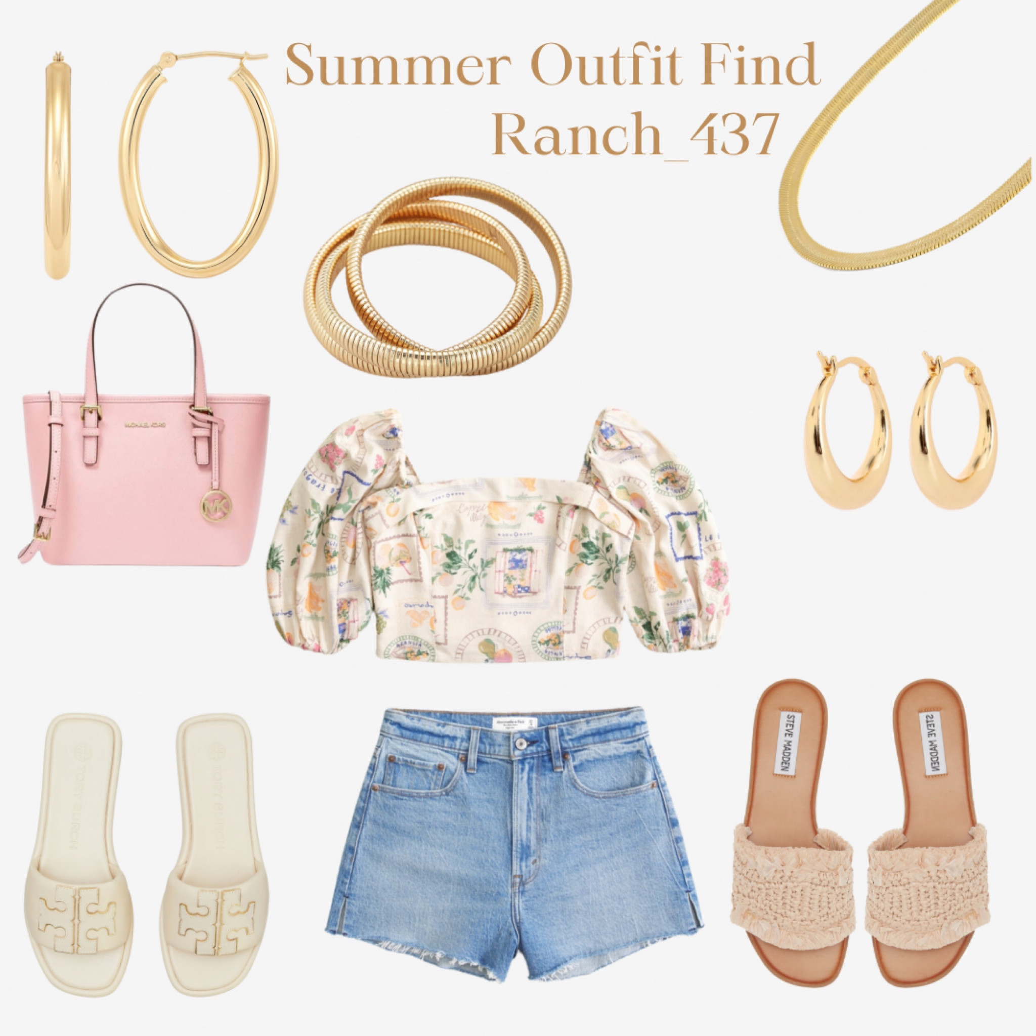 Summer outfit idea/resort outfit idea ready for spring break! The shirt and jean shorts are from Abercrombie & Fitch. 

Nordstrom finds, Abercrombie finds, summer outfit, Easter outfit, resort style, gold jewelry, Walmart finds 

#LTKstyletip #LTKSpringSale