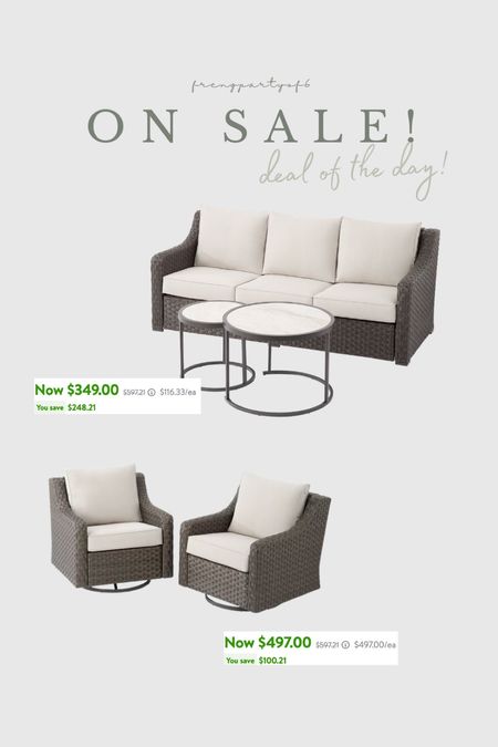 Amazing deal on my patio furniture!! This is the darker color and is so pretty. They both come with heavy duty covers!!

#LTKSeasonal #LTKhome #LTKsalealert