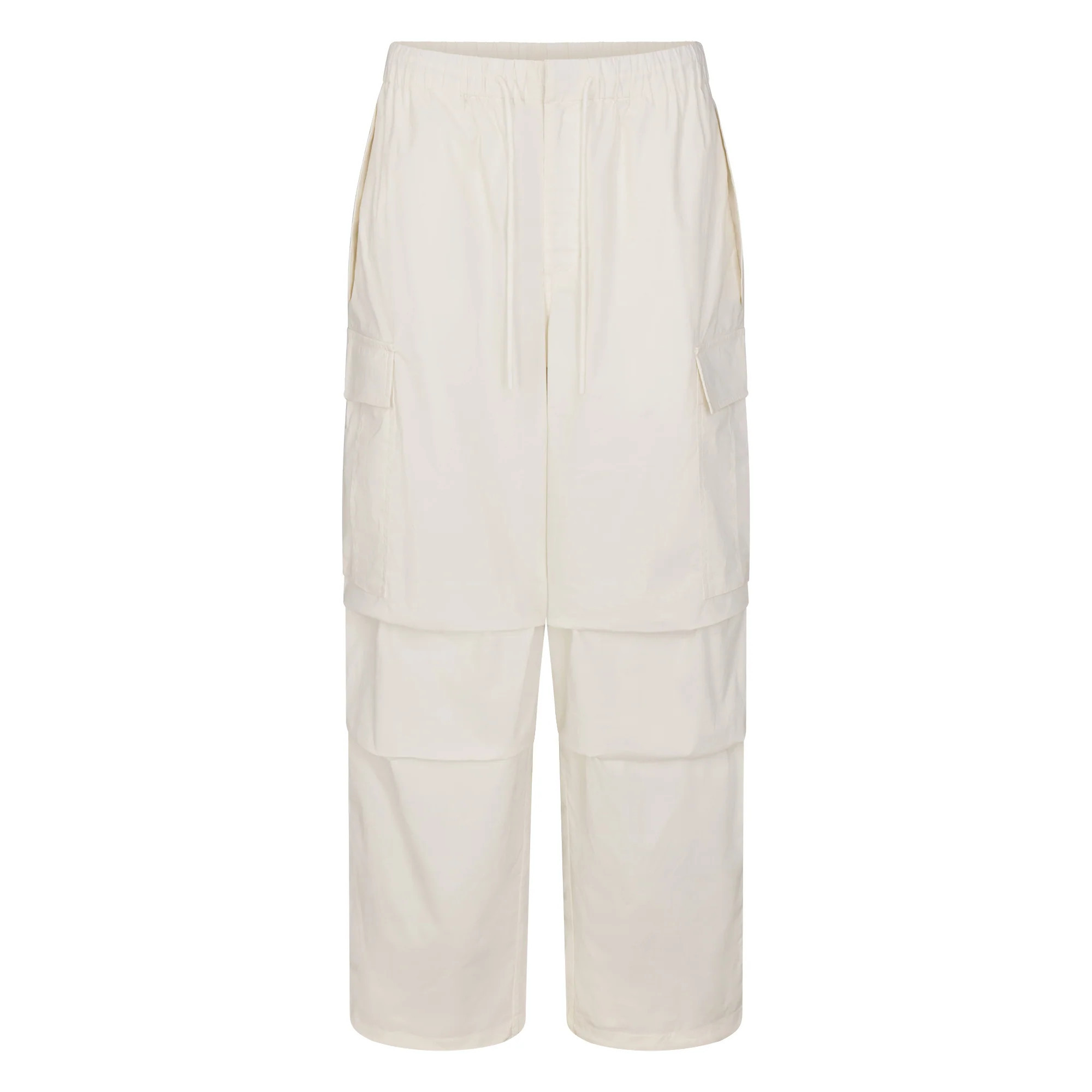 SKIMS Oversized Low Rise Cargo Pants | White | Small | Woven Cotton | SKIMS (US)