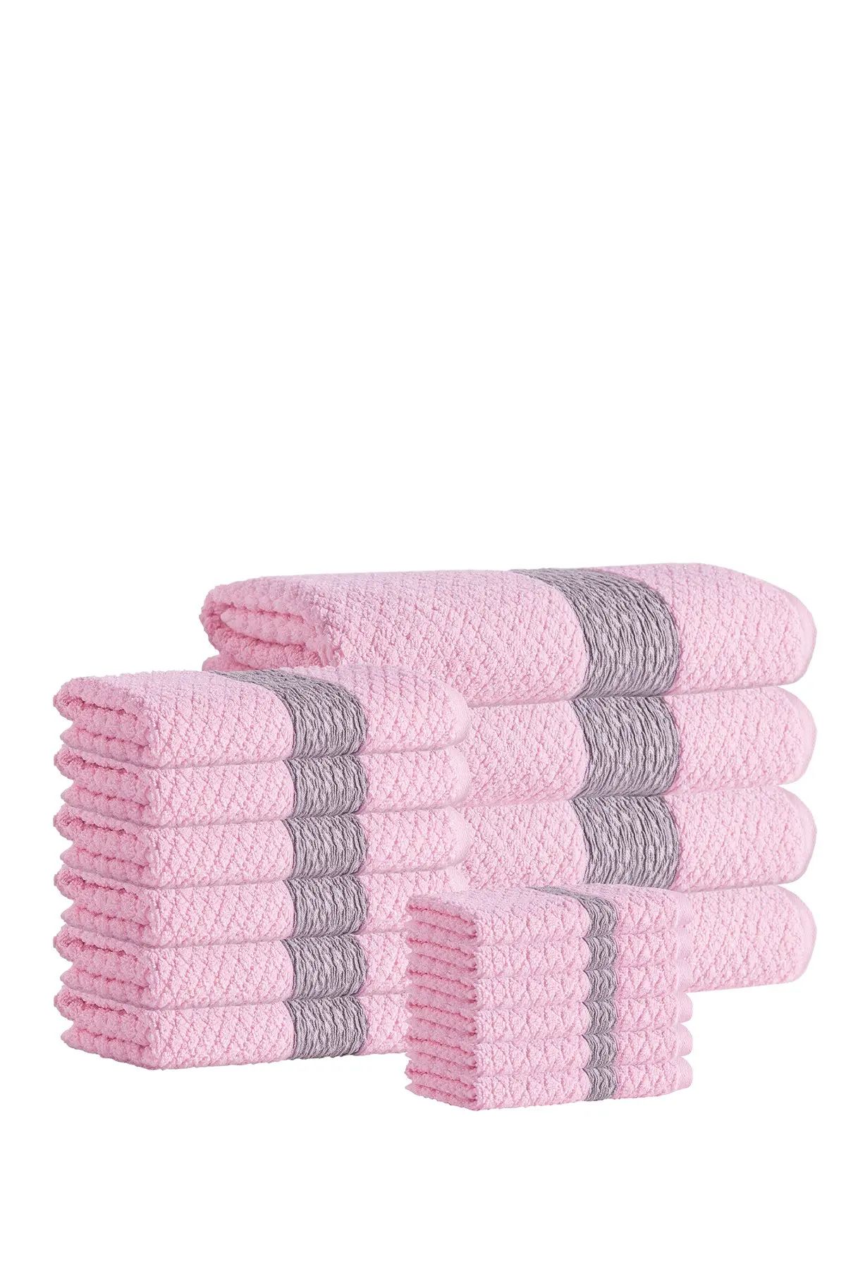 ENCHANTE HOME Anton Turkish Cotton 16-Piece Towel Set - Pink at Nordstrom Rack | Nordstrom Rack