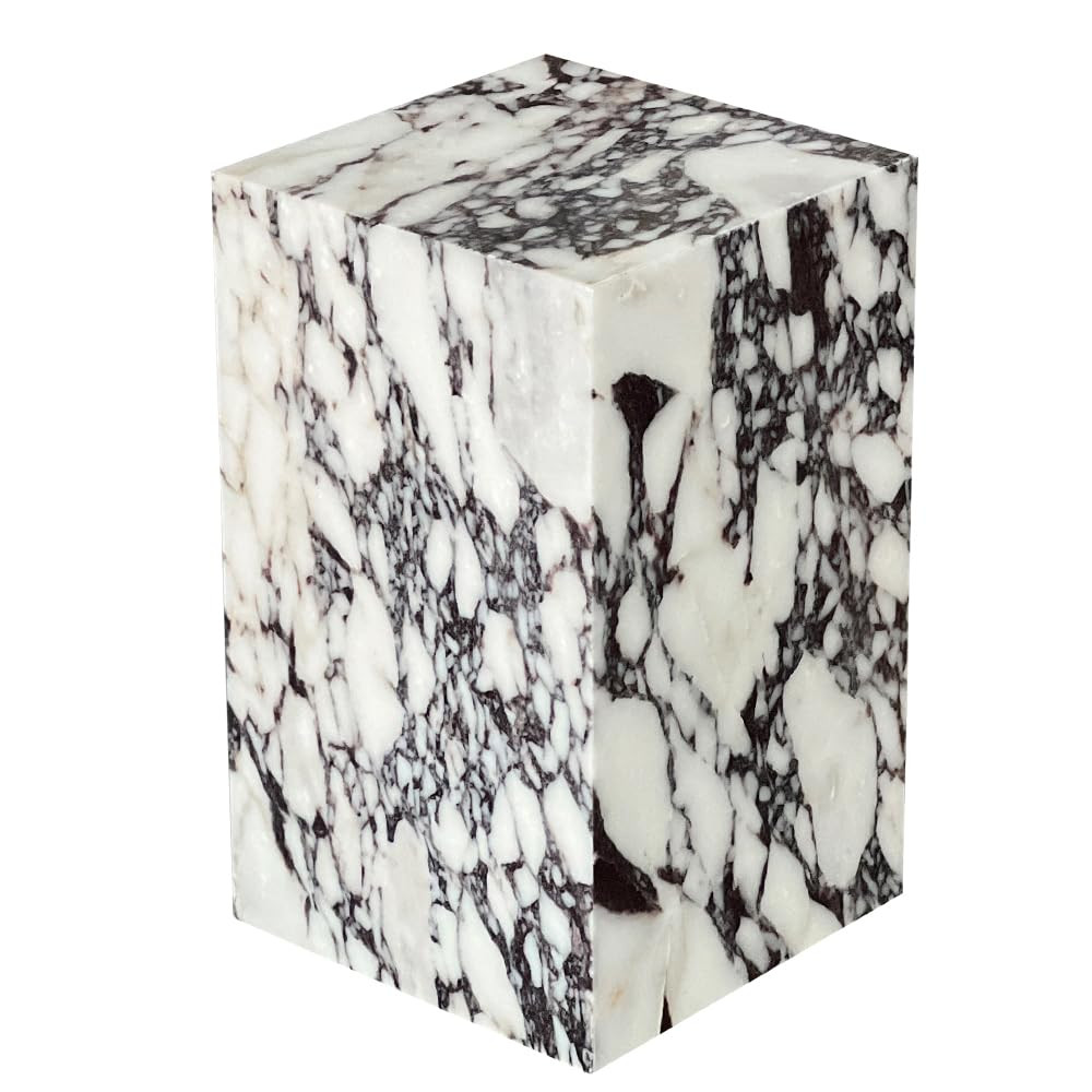 Luxury Marble Side Table,Square End Table for Modern Sofa and Bed, Living Room, Sofa, Bedroom（C... | Amazon (US)