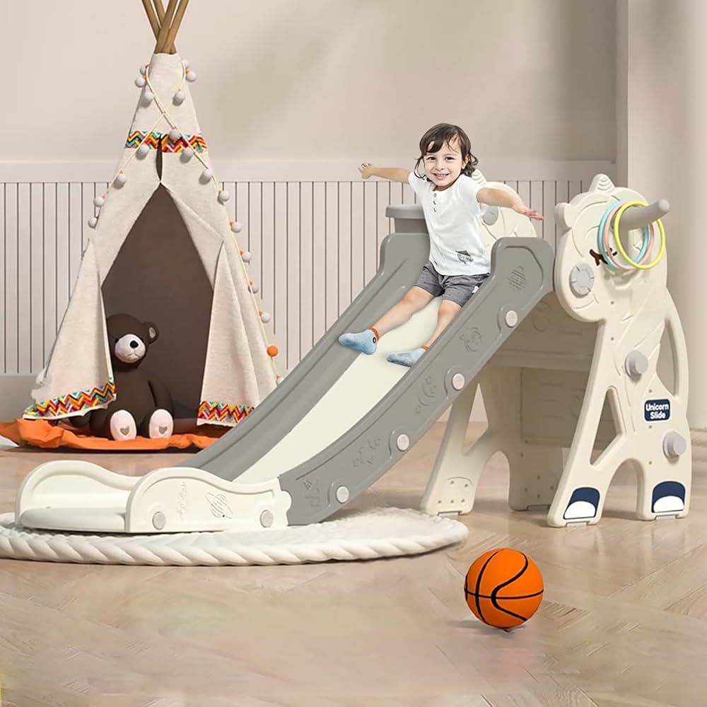 Sephyroth Kid Slide for Toddler Age 1-3 Indoor Plastic Slide Outdoor Playground Climber Slide Pla... | Amazon (US)