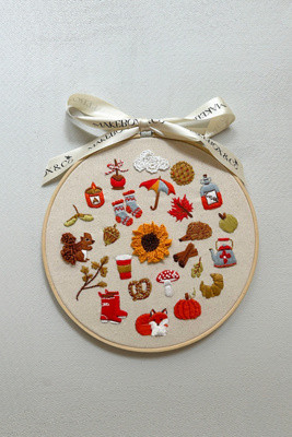 Fall Stitches Embroidery Sampler | Anthropologie (US)