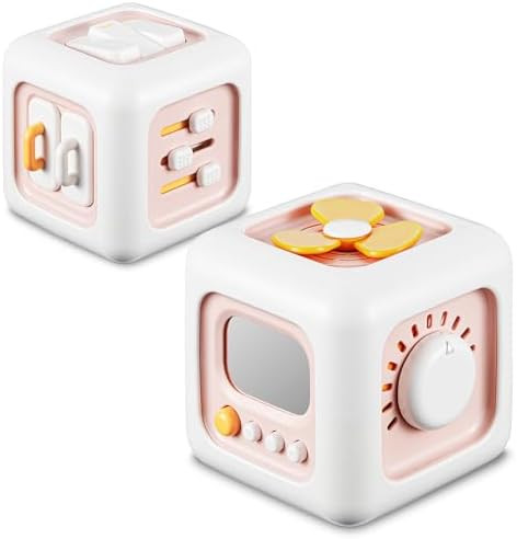 Busy Cube, Toys for 1 Year Old Girl Gifts, Montessori for Baby Girl, Travel Sensory Toys for Todd... | Amazon (US)