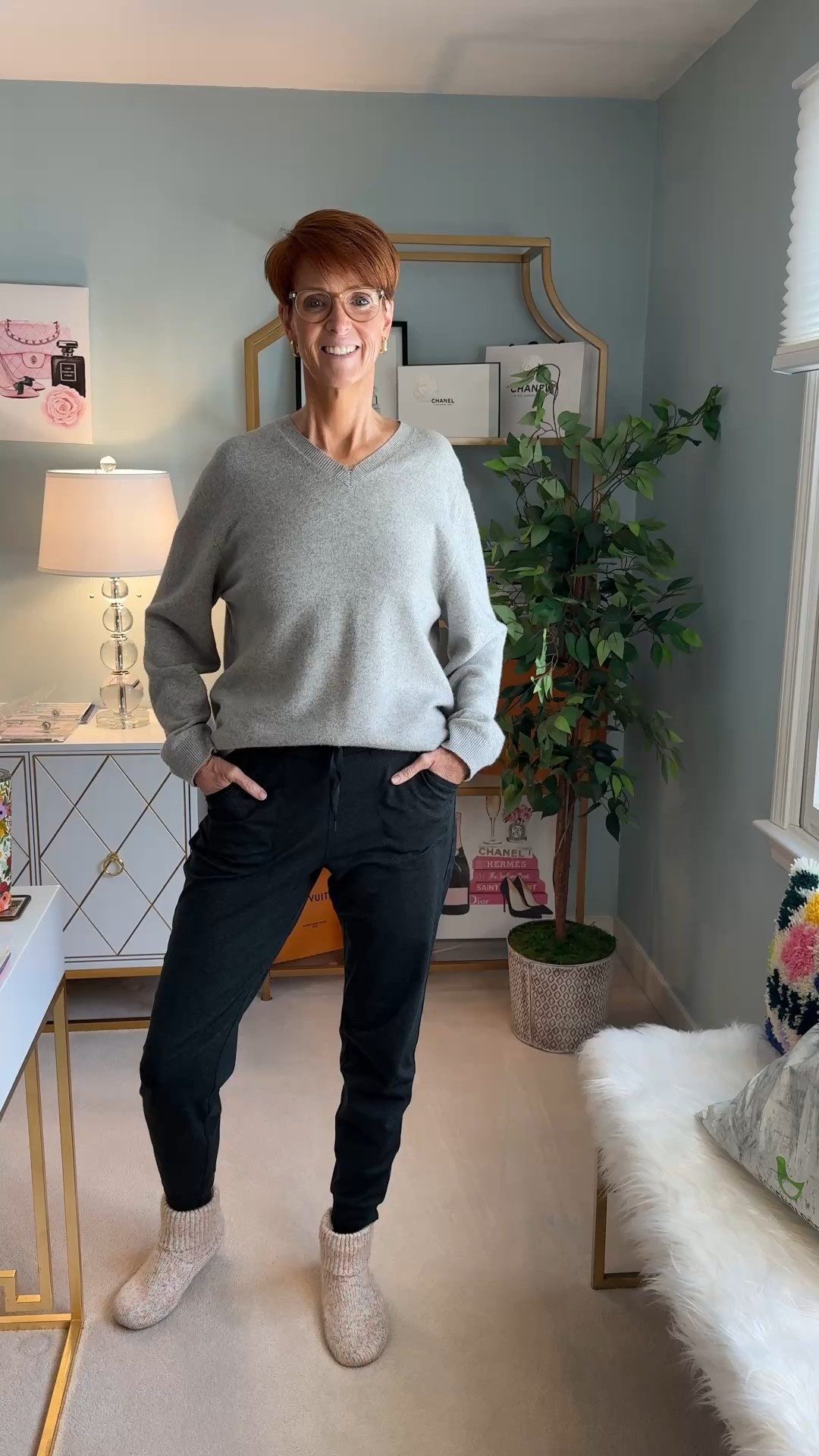 Hi! For reference, I am 55 years old, I am 6’1”. I have a 35” inseam. I wear a small or medium in most tops, an 8 or a 10 in most bottoms, an 8 in most dresses, and a size 9 shoe. 

Make sure to subscribe to my newsletter found in my Instagram bio so you don’t miss out on my must-have favorites! And download the LTK app, follow my LTK shop, and favorite this post or your favorite items to get notified when they go on sale!

Over 50 fashion, tall fashion, workwear, everyday outfits, timeless outfits, Classic Outfits


winter outfit, travel outfit, ballet flats, wedding guest, vacation outfit, travel essentials, organization, sweater dress, jeans, boots, loungewear, date night, watch now, cozy outfit, spanx finds, cashmere sweater, running errands opt, travel ootd, SAHM ootd, style over 50, 

#LTKWatchNow #LTKOver40 #LTKStyleTip