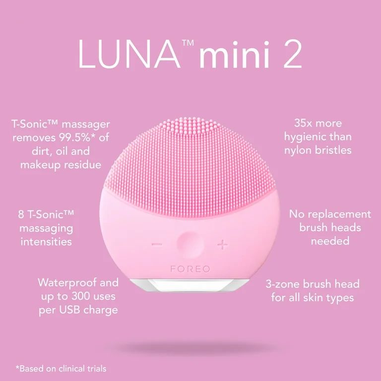 LUNA Mini 2 - Pearl Pink by Foreo for Women - 1 Pc Cleansing Brush | Walmart (US)