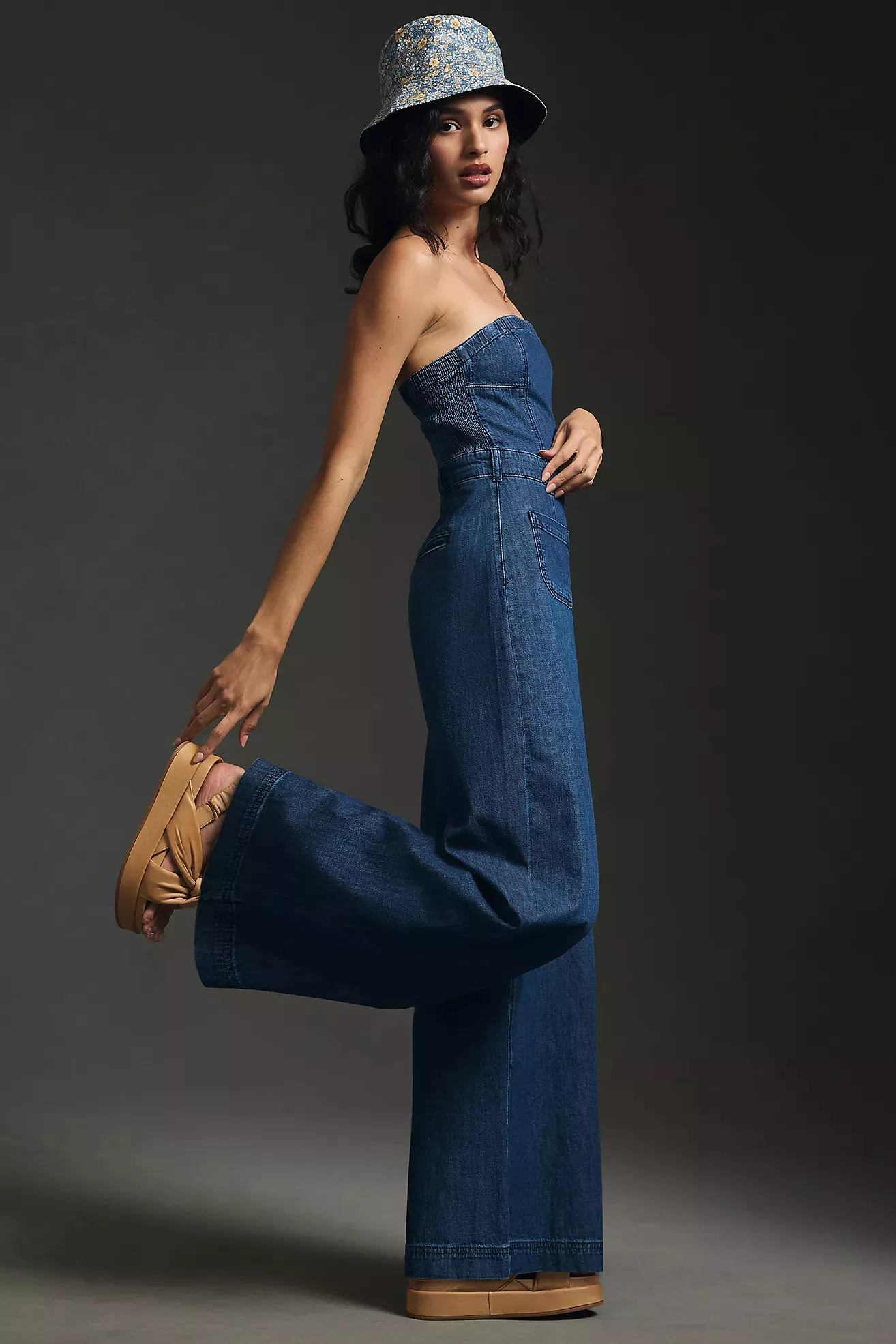 AMO Skip Denim Jumpsuit