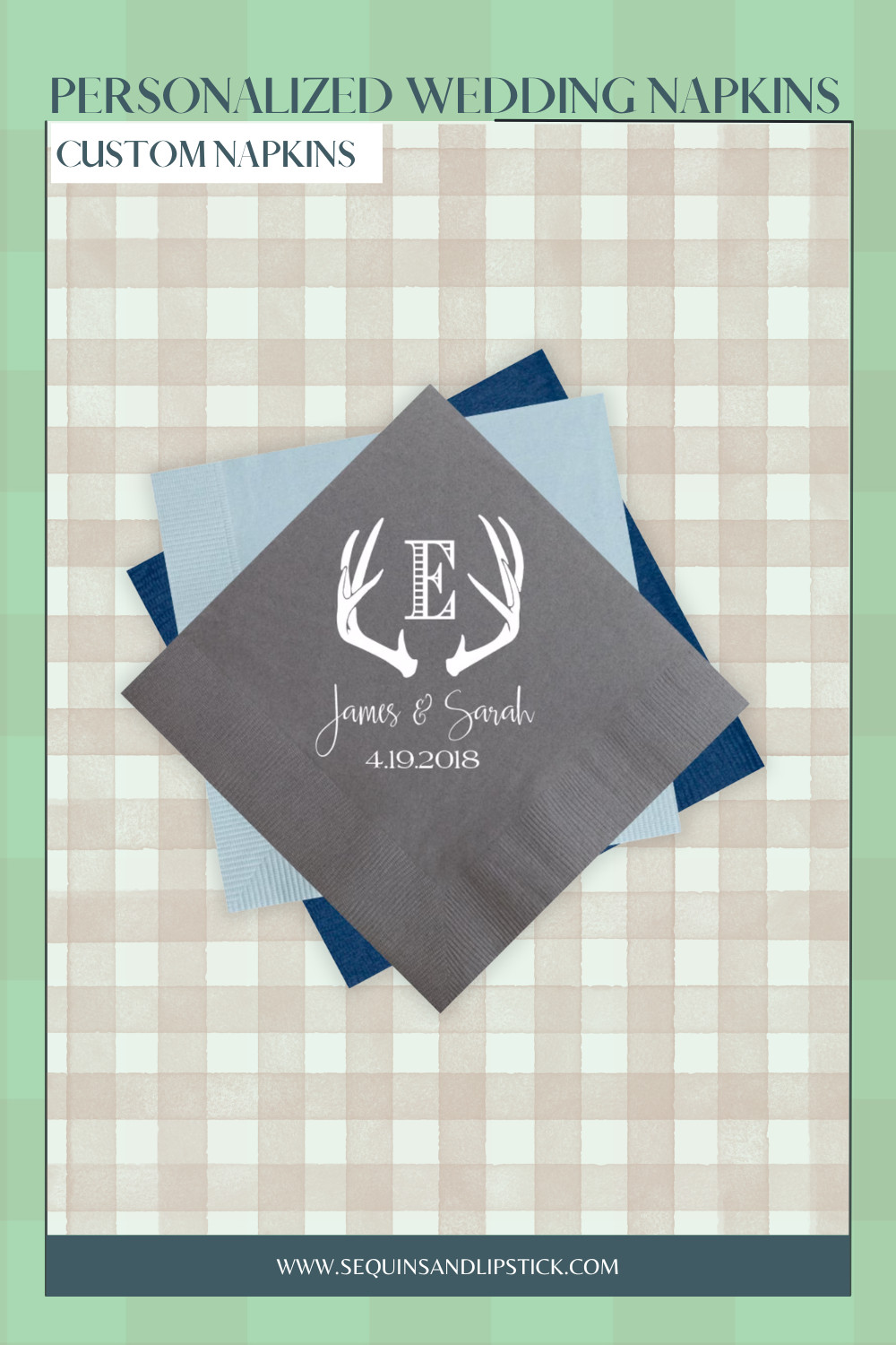 Elevate your wedding details with personalized napkins that add a custom, thoughtful touch to your celebration.  

 #LTKSeasonal #LTKWedding