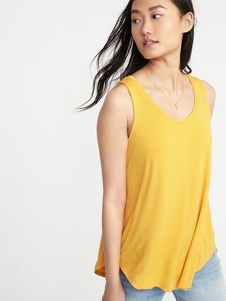 Old Navy Womens Luxe Swing Tank For Women Yellow Mustard Size L | Old Navy CA