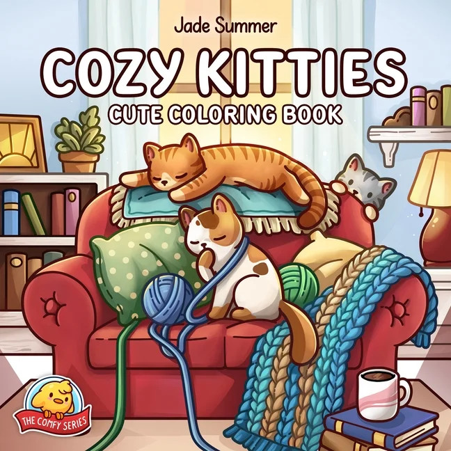 The Comfy Cozy Kitties: Cute Coloring Book, (Paperback) | Walmart (US)