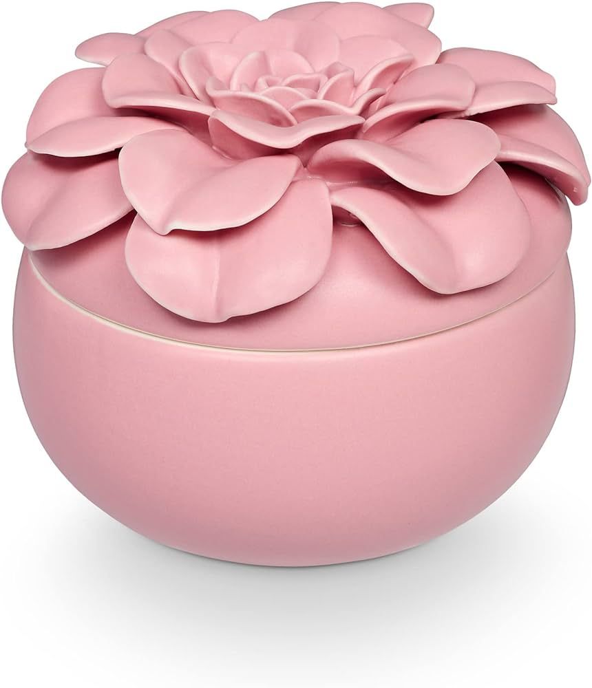 ILLUME Go Be Lovely Ceramic Flower Candle, Pink Pepper Fruit | Amazon (US)