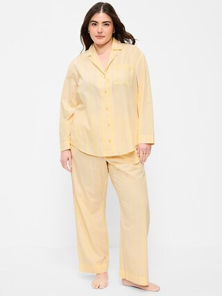 Poplin Pajama Pant Set | Old Navy (US)