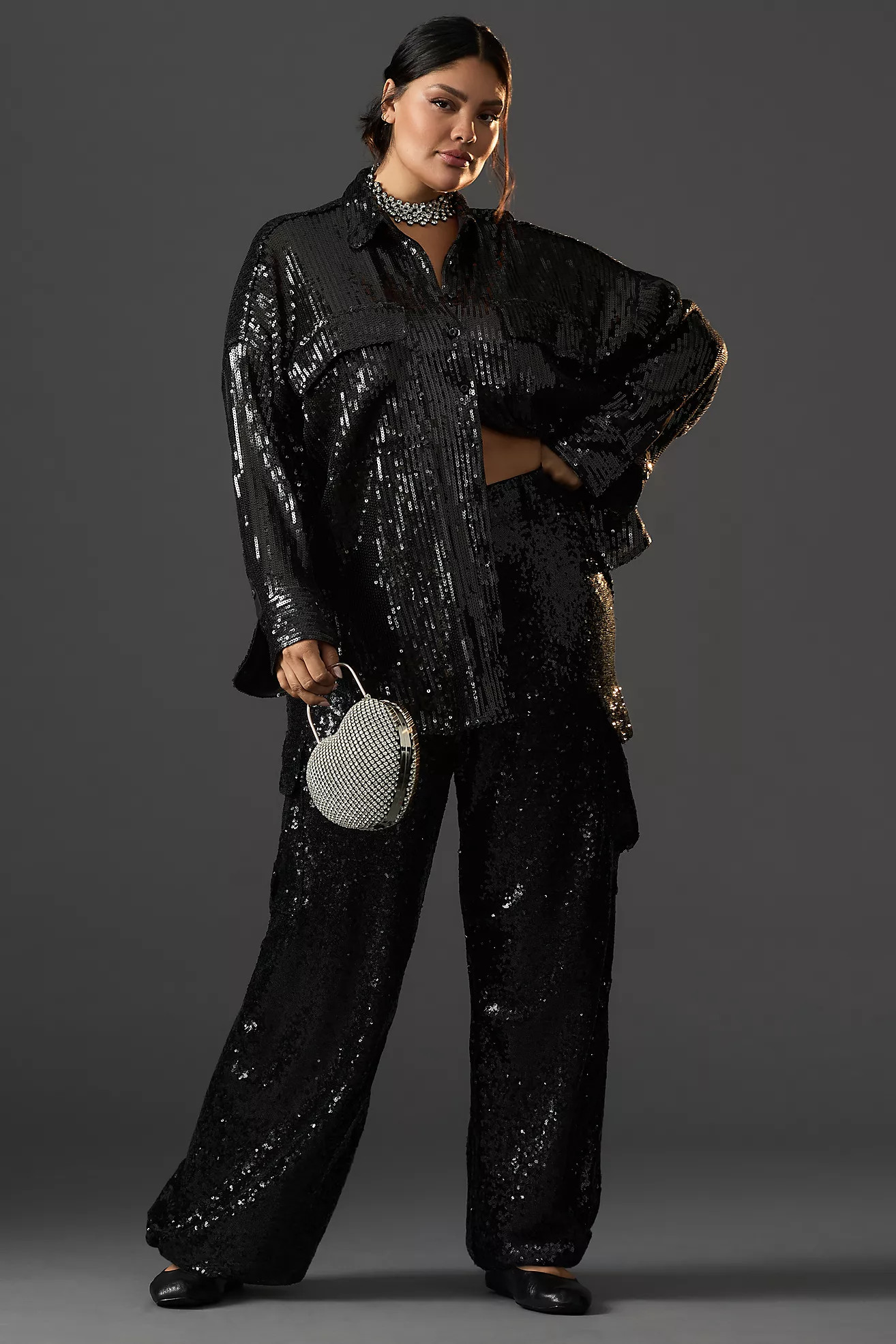 By Anthropologie Sequin Cargo Pants | Anthropologie (US)