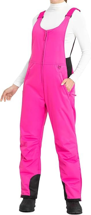 Ohuhu Women's Essential Insulated Snow Bibs Overalls Ladies Ski Bibs Pants | Amazon (US)