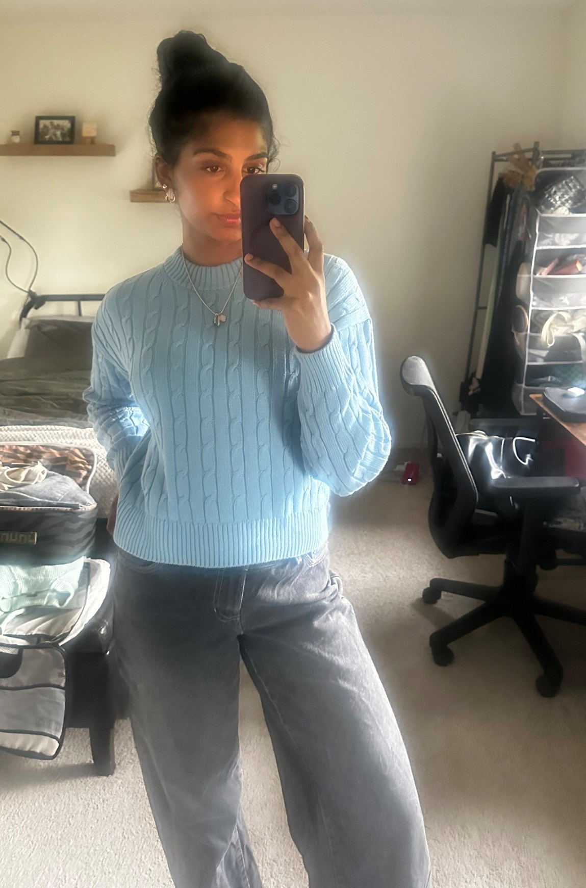 Finally a sunny day! Bringing out a vibrant sweater to celebrate 🫶🏽 

Gap, cotton, sweater, blue, women’s winter fashion, outfit, casual, black jeans, denim, pacsun 

#LTKSeasonal #LTKFindsUnder100