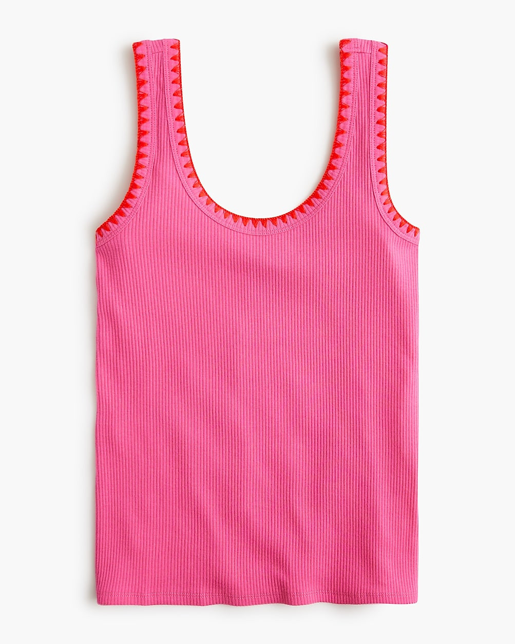 Blanket-stitch tank top | J.Crew Factory