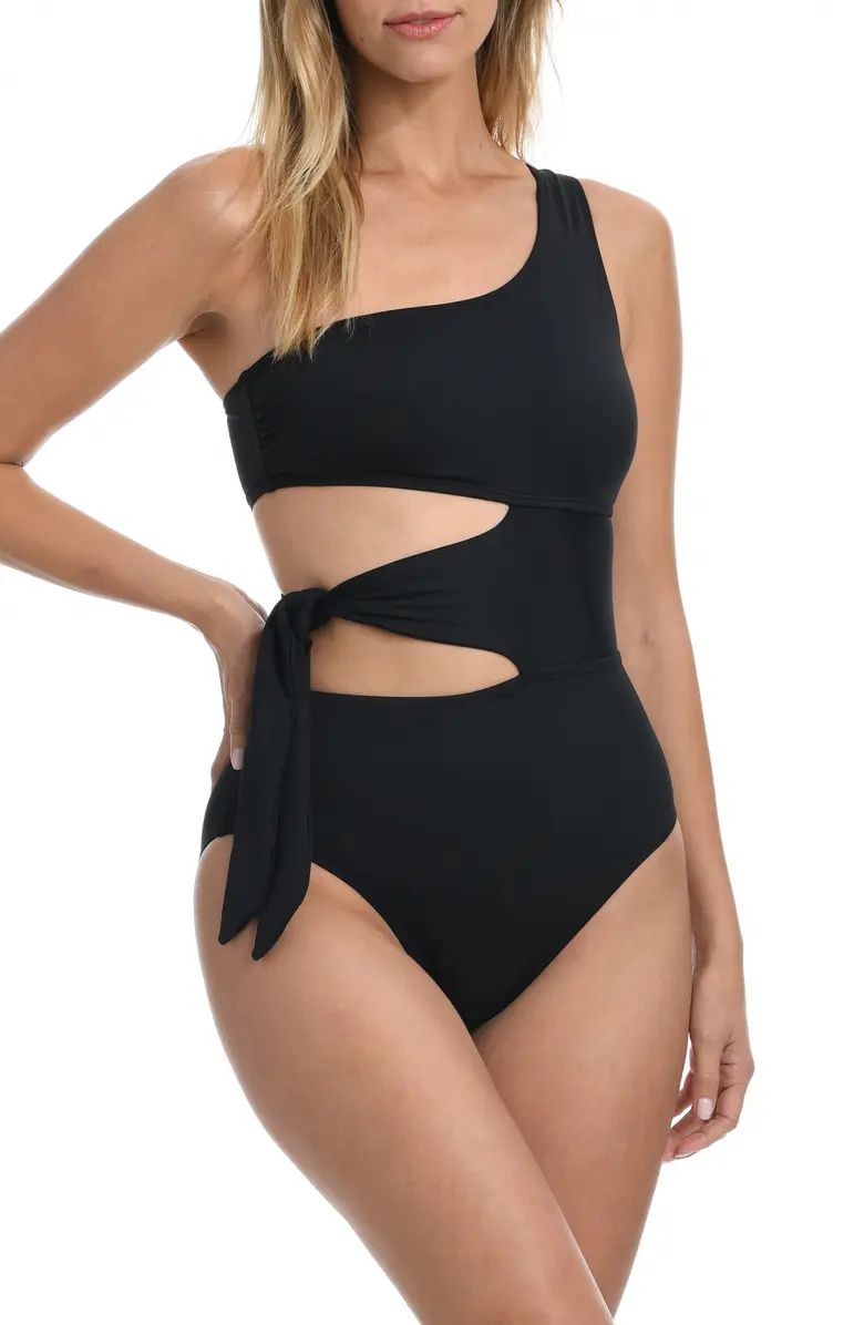 Island Goddess One-Shoulder Cutout Mio One-Piece Swimsuit | Nordstrom