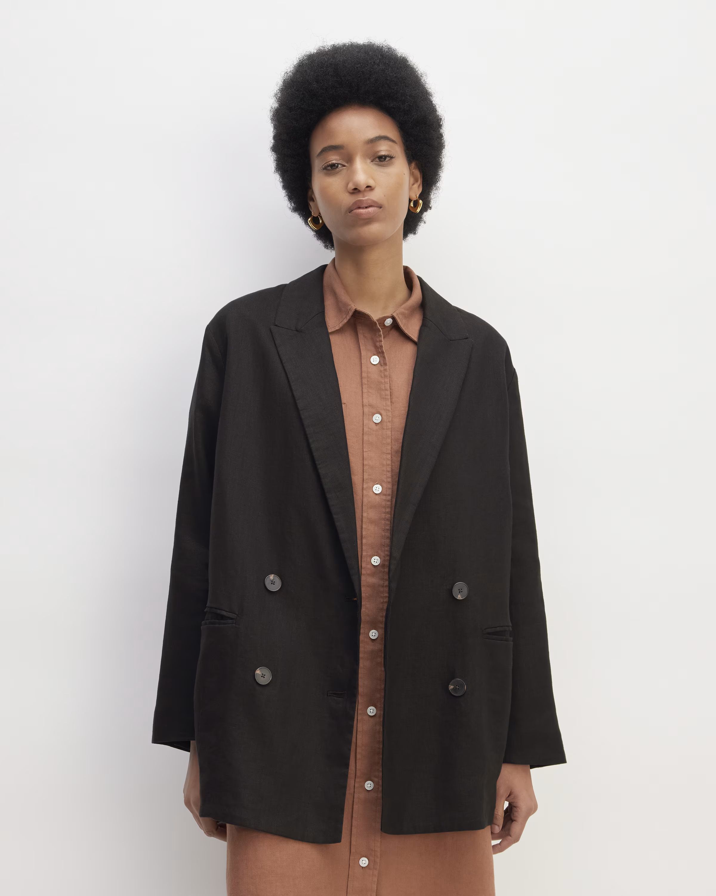 The Linen Double Breasted Blazer | Everlane