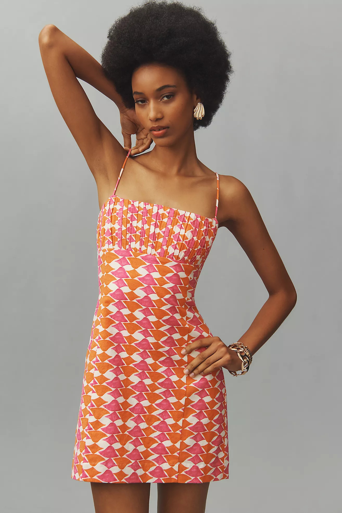 The Ophelia Sleeveless Linen Slim Mini Dress by Maeve | Anthropologie (US)