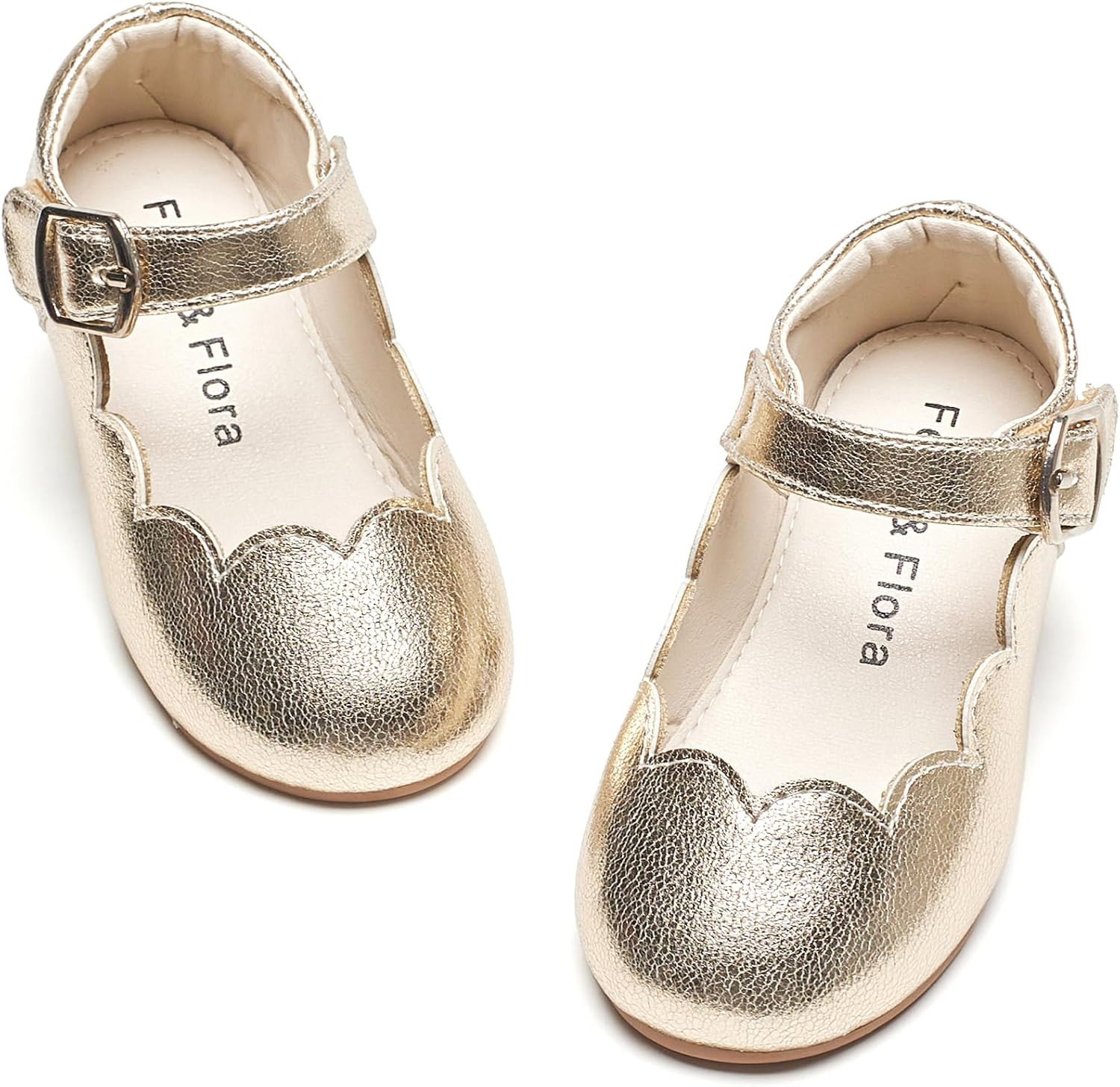 Felix & Flora Toddler Flower Girl Dress Shoes - Baby Girl Ballet Mary Jane Flats for Party School Wedding | Amazon (US)