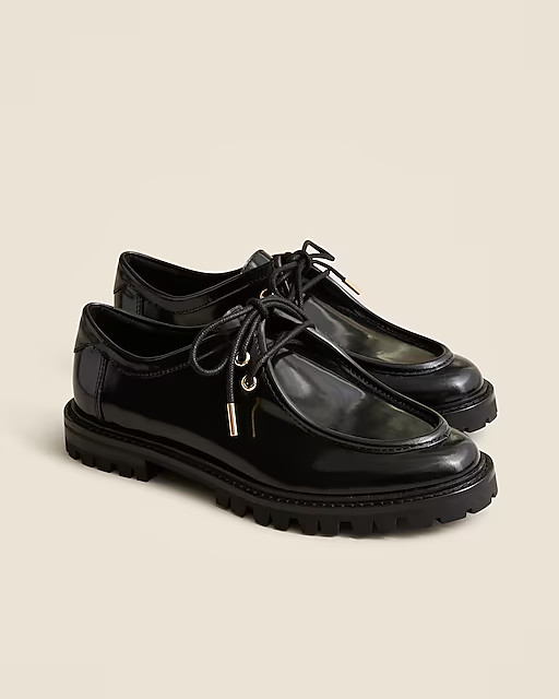 Lace-up oxford shoes in spazzolato leather | J. Crew US