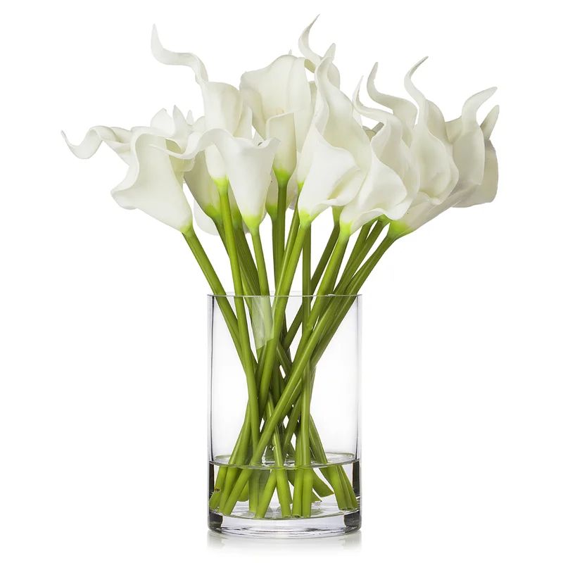 Lilies Flower Arrangement in Vase | Wayfair Professional