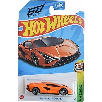 Hot Wheels Lamborghini Sian FKP 37, HW Exotics 1/10 [Orange] 163/250 | Amazon (US)